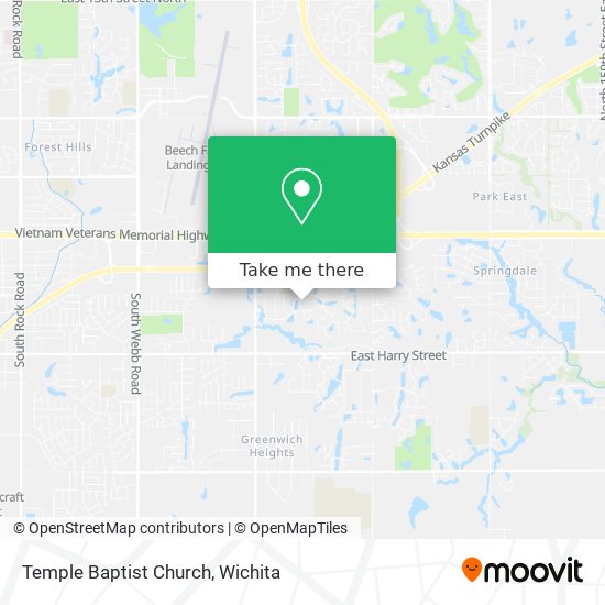 Temple Baptist Church map