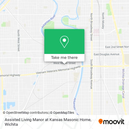 Assisted Living Manor at Kansas Masonic Home map