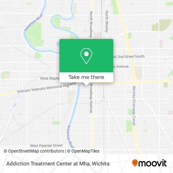 Addiction Treatment Center at Mha map