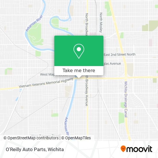 O'Reilly Auto Parts map