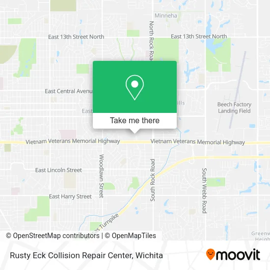 Rusty Eck Collision Repair Center map