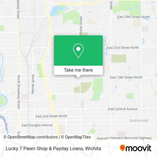 Lucky 7 Pawn Shop & Payday Loans map