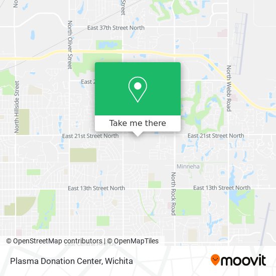 Mapa de Plasma Donation Center