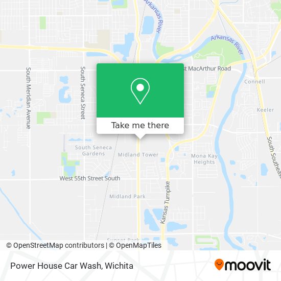 Power House Car Wash map