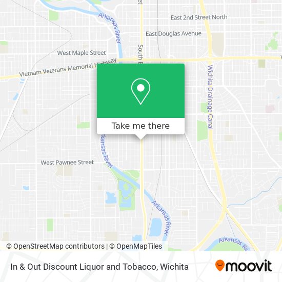 In & Out Discount Liquor and Tobacco map