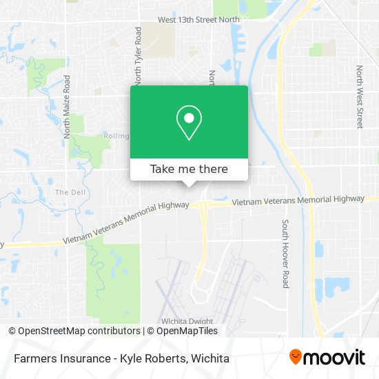 Farmers Insurance - Kyle Roberts map