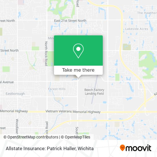 Allstate Insurance: Patrick Haller map