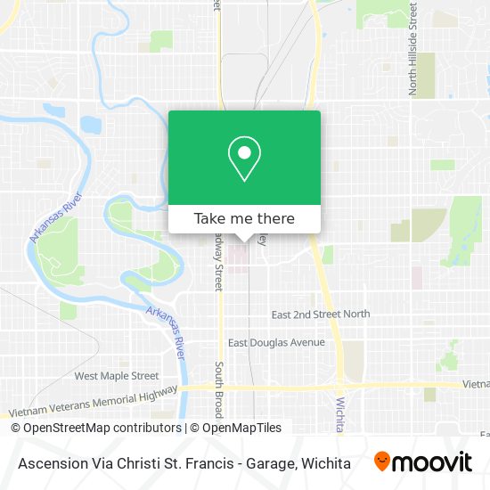 Mapa de Ascension Via Christi St. Francis - Garage