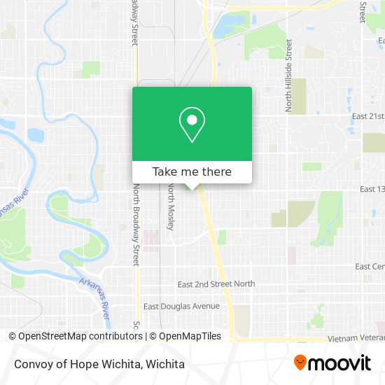 Mapa de Convoy of Hope Wichita