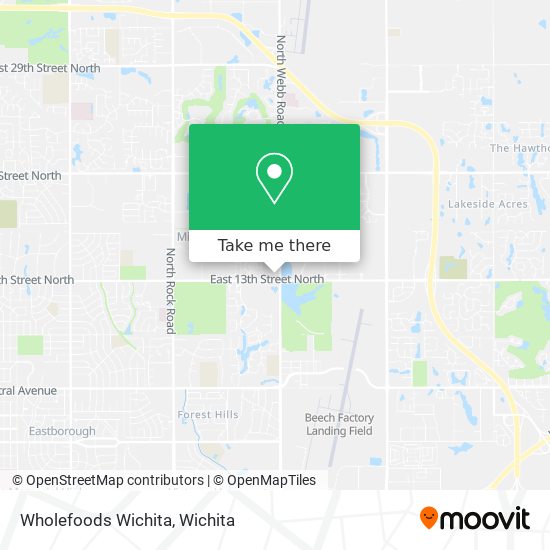 Mapa de Wholefoods Wichita