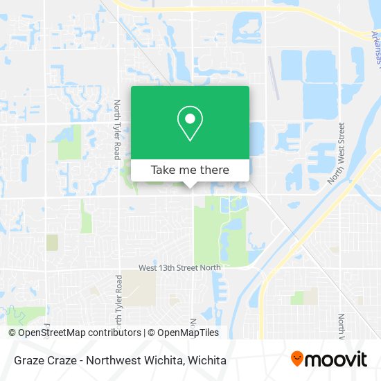 Graze Craze - Northwest Wichita map