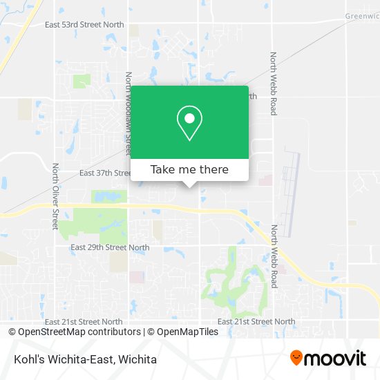 Mapa de Kohl's Wichita-East