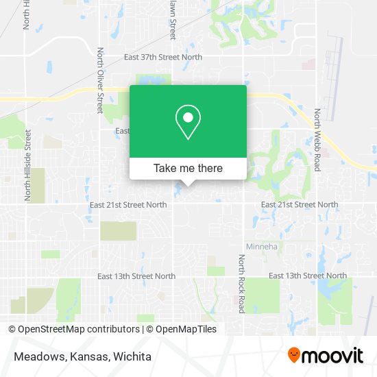 Mapa de Meadows, Kansas