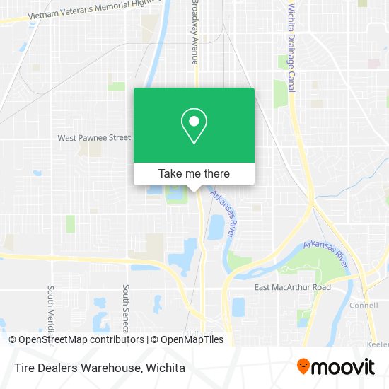 Tire Dealers Warehouse map