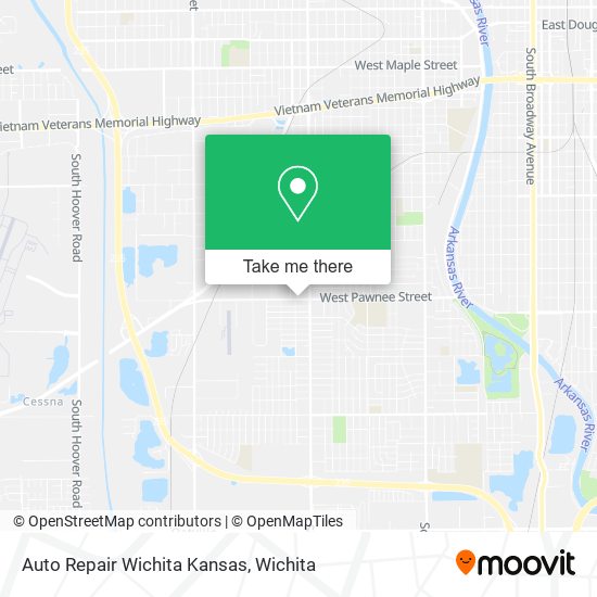 Mapa de Auto Repair Wichita Kansas