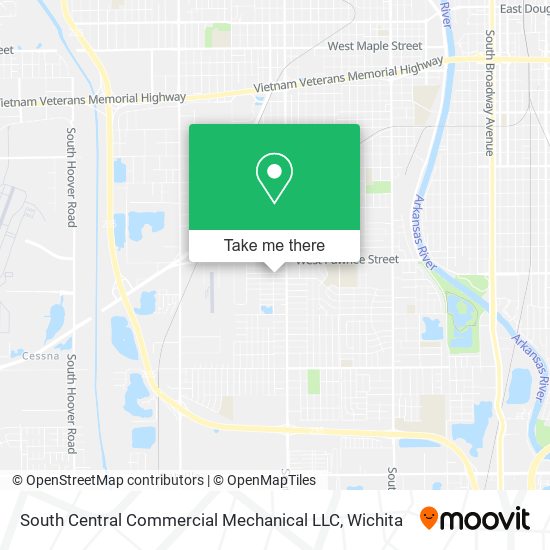 Mapa de South Central Commercial Mechanical LLC