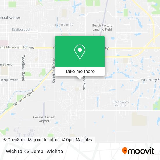 Mapa de Wichita KS Dental