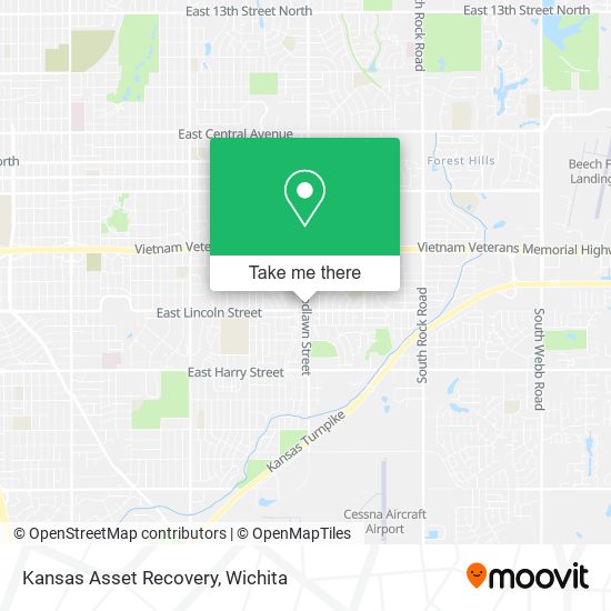 Kansas Asset Recovery map