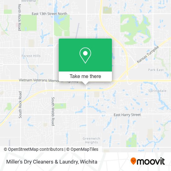 Miller's Dry Cleaners & Laundry map