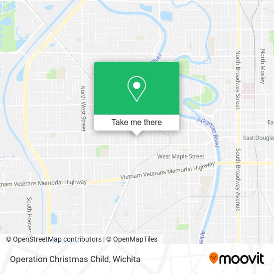 Mapa de Operation Christmas Child