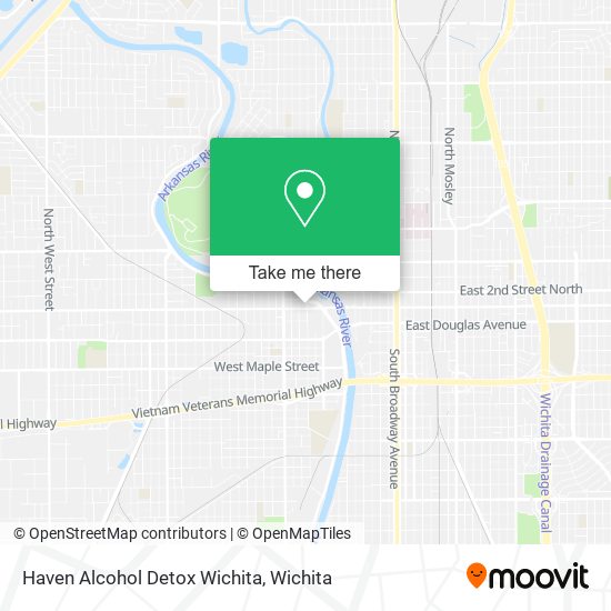 Mapa de Haven Alcohol Detox Wichita