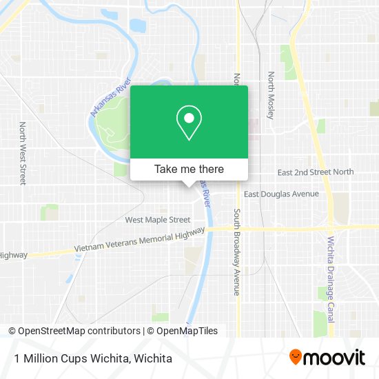 Mapa de 1 Million Cups Wichita
