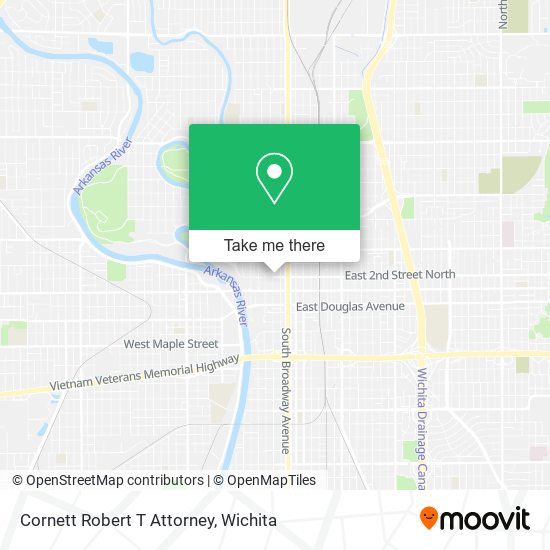 Cornett Robert T Attorney map