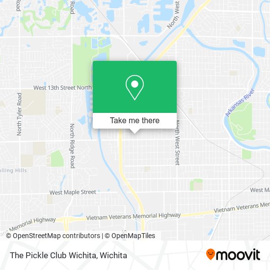 Mapa de The Pickle Club Wichita
