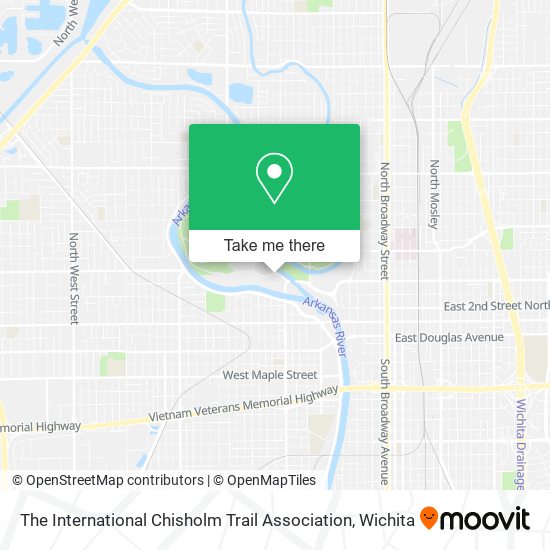 Mapa de The International Chisholm Trail Association