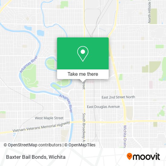 Baxter Bail Bonds map