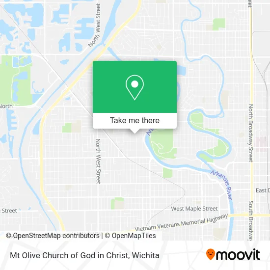 Mt Olive Church of God in Christ map