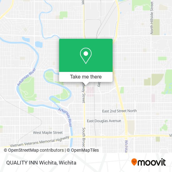 Mapa de QUALITY INN Wichita