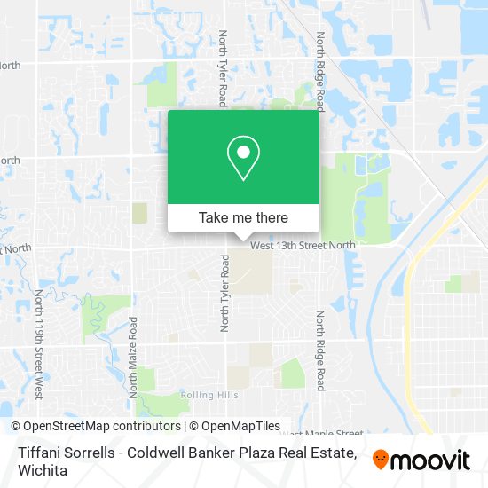Mapa de Tiffani Sorrells - Coldwell Banker Plaza Real Estate