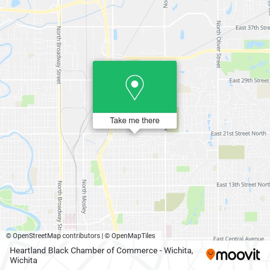 Mapa de Heartland Black Chamber of Commerce - Wichita
