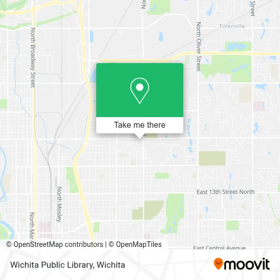 Wichita Public Library map