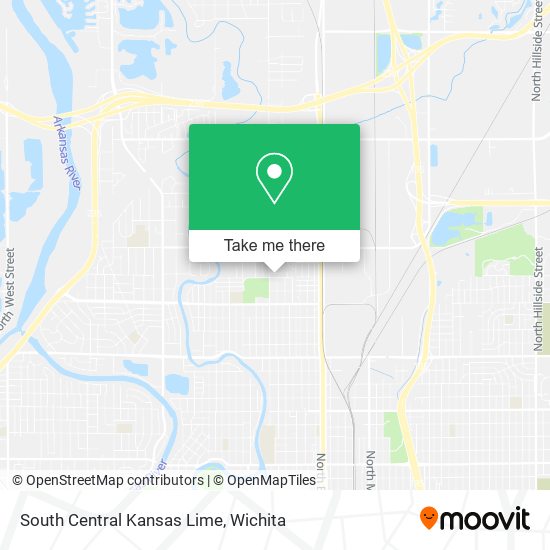 South Central Kansas Lime map