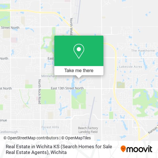 Real Estate in Wichita KS (Search Homes for Sale Real Estate Agents) map