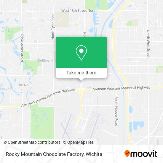 Mapa de Rocky Mountain Chocolate Factory