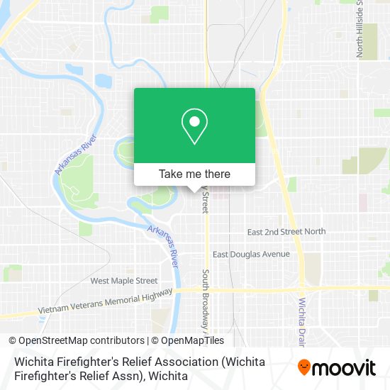 Wichita Firefighter's Relief Association map