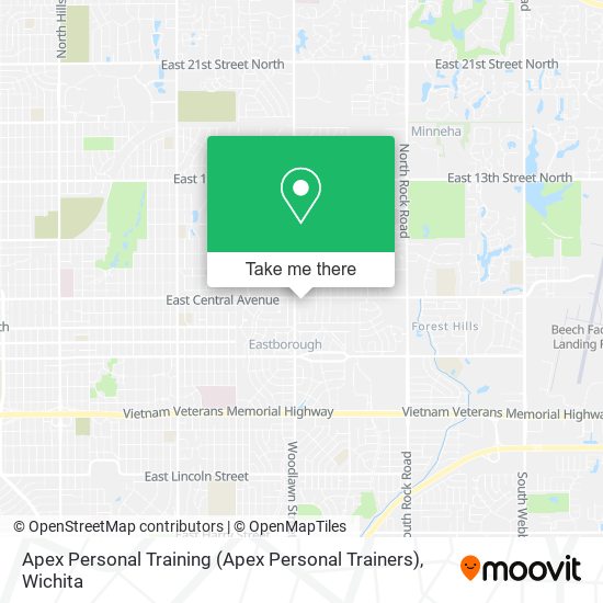 Mapa de Apex Personal Training (Apex Personal Trainers)
