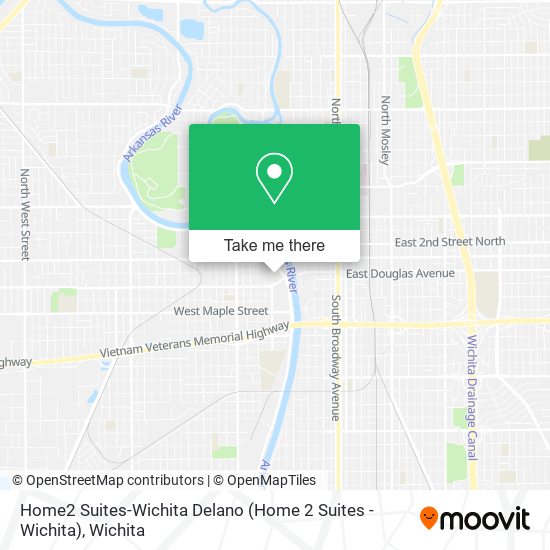 Home2 Suites-Wichita Delano (Home 2 Suites -Wichita) map