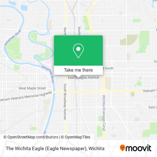 Mapa de The Wichita Eagle (Eagle Newspaper)