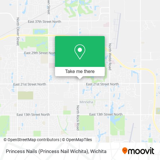 Princess Nails (Princess Nail Wichita) map