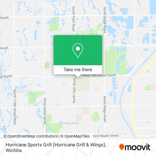 Mapa de Hurricane Sports Grill (Hurricane Grill & Wings)