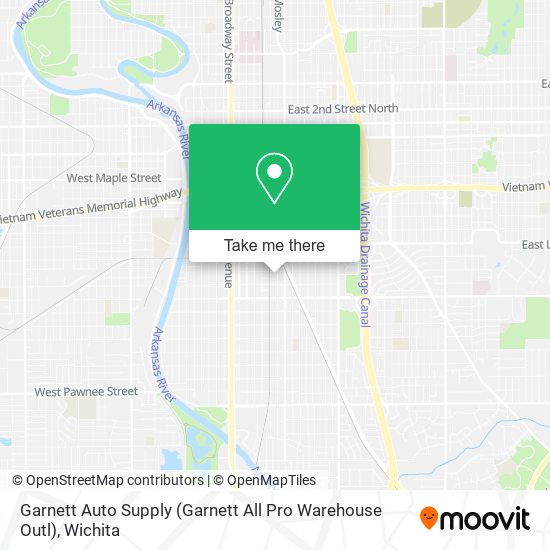 Mapa de Garnett Auto Supply (Garnett All Pro Warehouse Outl)