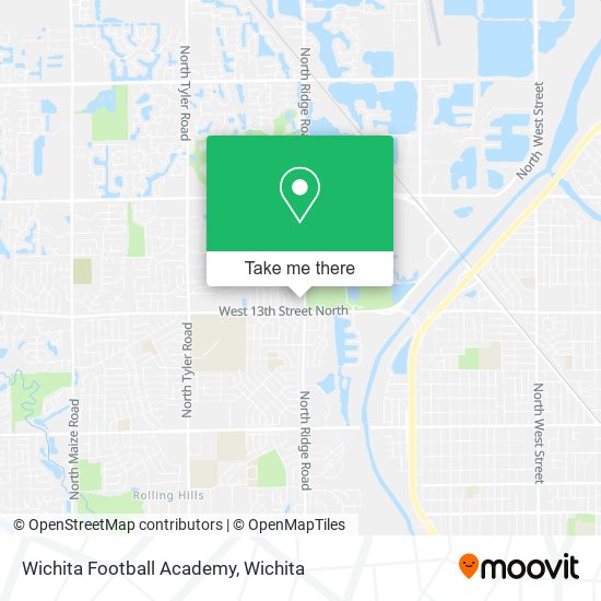 Wichita Football Academy map