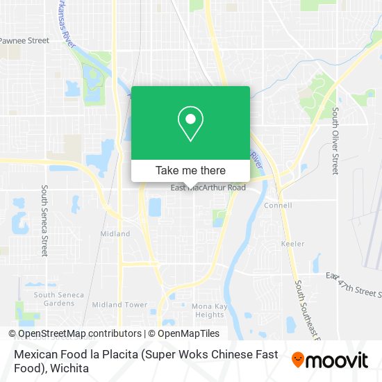 Mapa de Mexican Food la Placita (Super Woks Chinese Fast Food)
