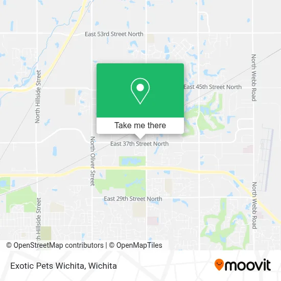 Exotic Pets Wichita map