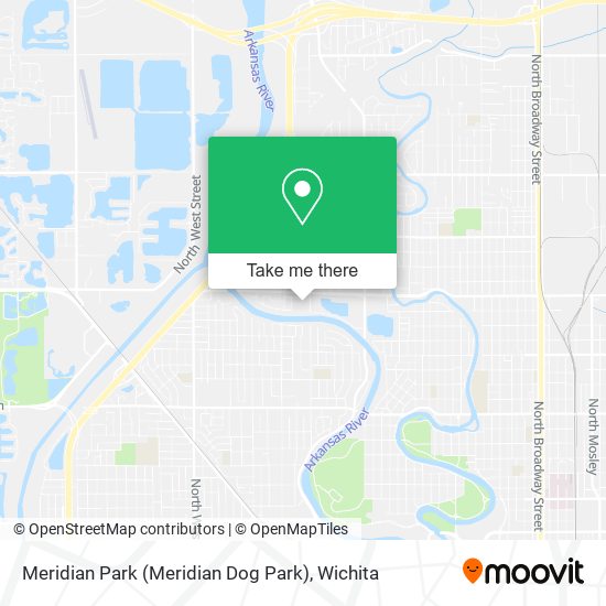 Mapa de Meridian Park (Meridian Dog Park)