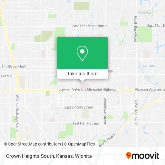 Crown Heights South, Kansas map